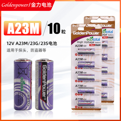 金力A23M/A23G 12v电池Goldenpower防盗器卷帘门遥控器a23电池10