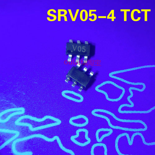 5只 SRV05-4 TCT ESD静电保护 SOT23-6 丝印V05 原装SEMTECH先科