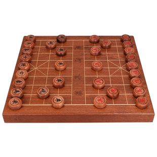 御圣象棋棋盘木质中国象棋原木原切独板实木实心棋盘高档独木棋盘