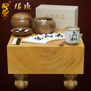 黑木围棋墩一枚板日本香榧木165mm板目70030蛤碁石围棋套装包邮