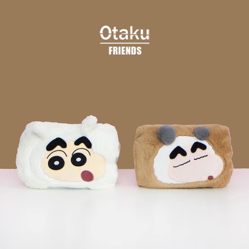 正版蜡笔小新公仔毛绒充电电热管热水袋女生敷肚子暧手宝电暖水袋