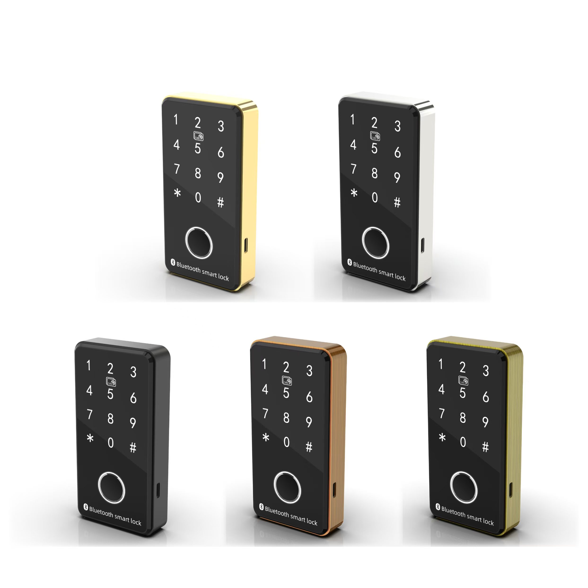 蓝牙联网电子感应密码指纹柜门磁卡锁健身房台球储物更衣柜智能锁