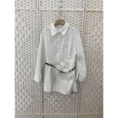 翻领单排扣衬衫 时尚 女宽松显瘦上衣3 新款 L1568051欧洲站2026春季