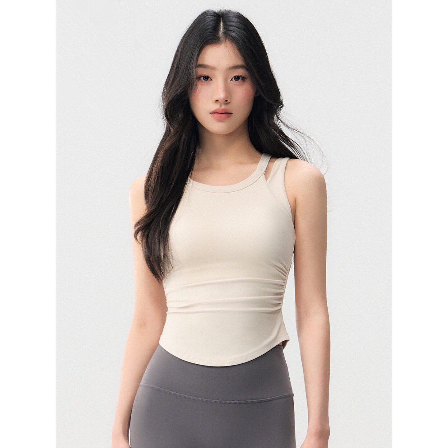 LULU HZWEVEO夏季瑜伽服运动内衣女美背假两件跑步普拉提健身文胸