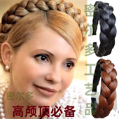 密尔多假发加粗辫子发箍新款 2024年带齿防滑加宽加厚编发头箍压发