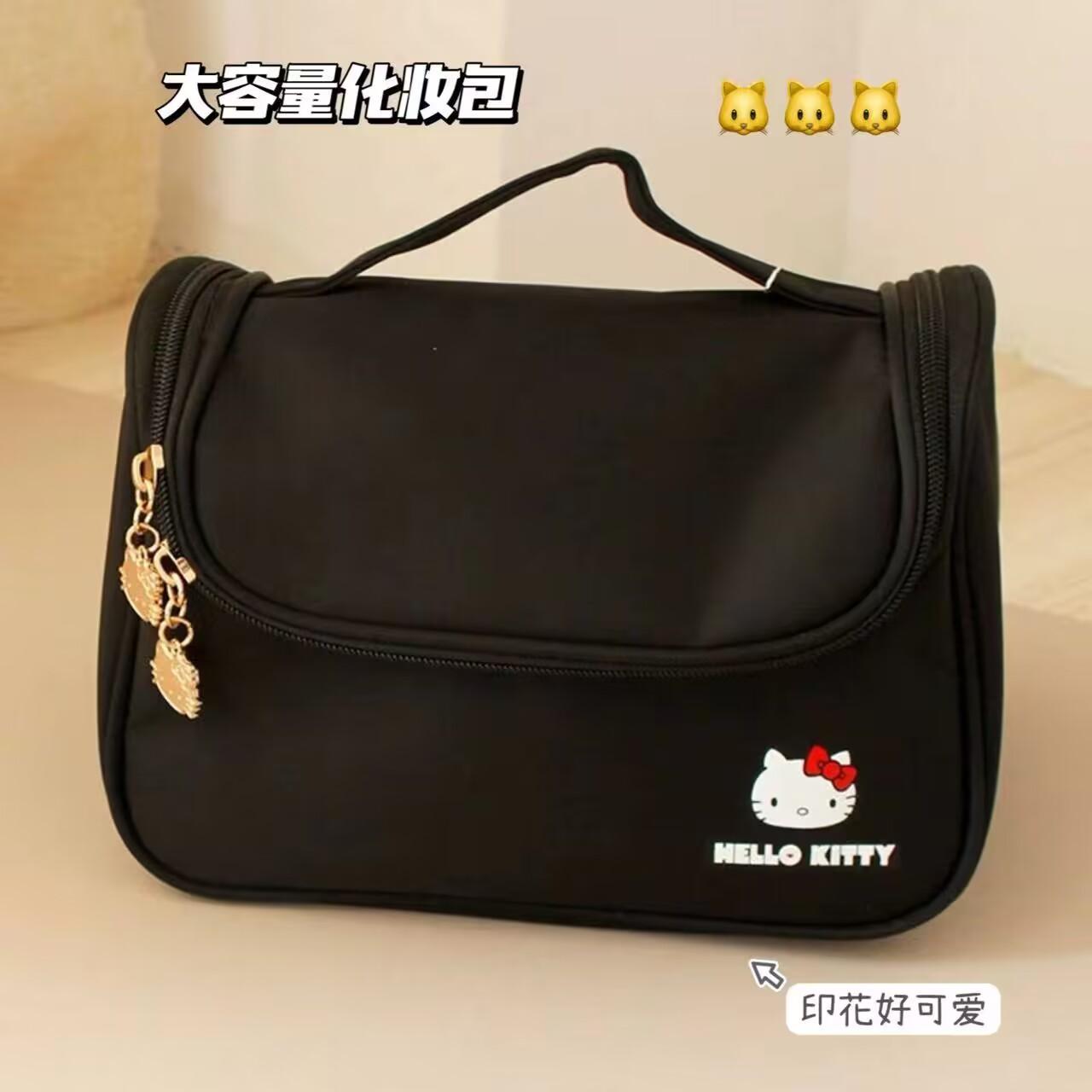 Kitty化妆包便携式旅行日系卡通手提便携大容量防水收纳洗漱可爱