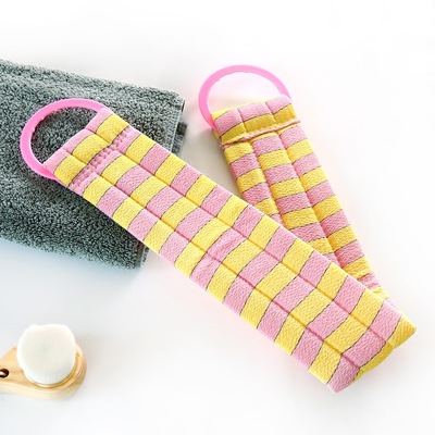 搓澡巾搓背巾拉背条男擦背双面强力去污搓泥专用长条洗澡巾后背女