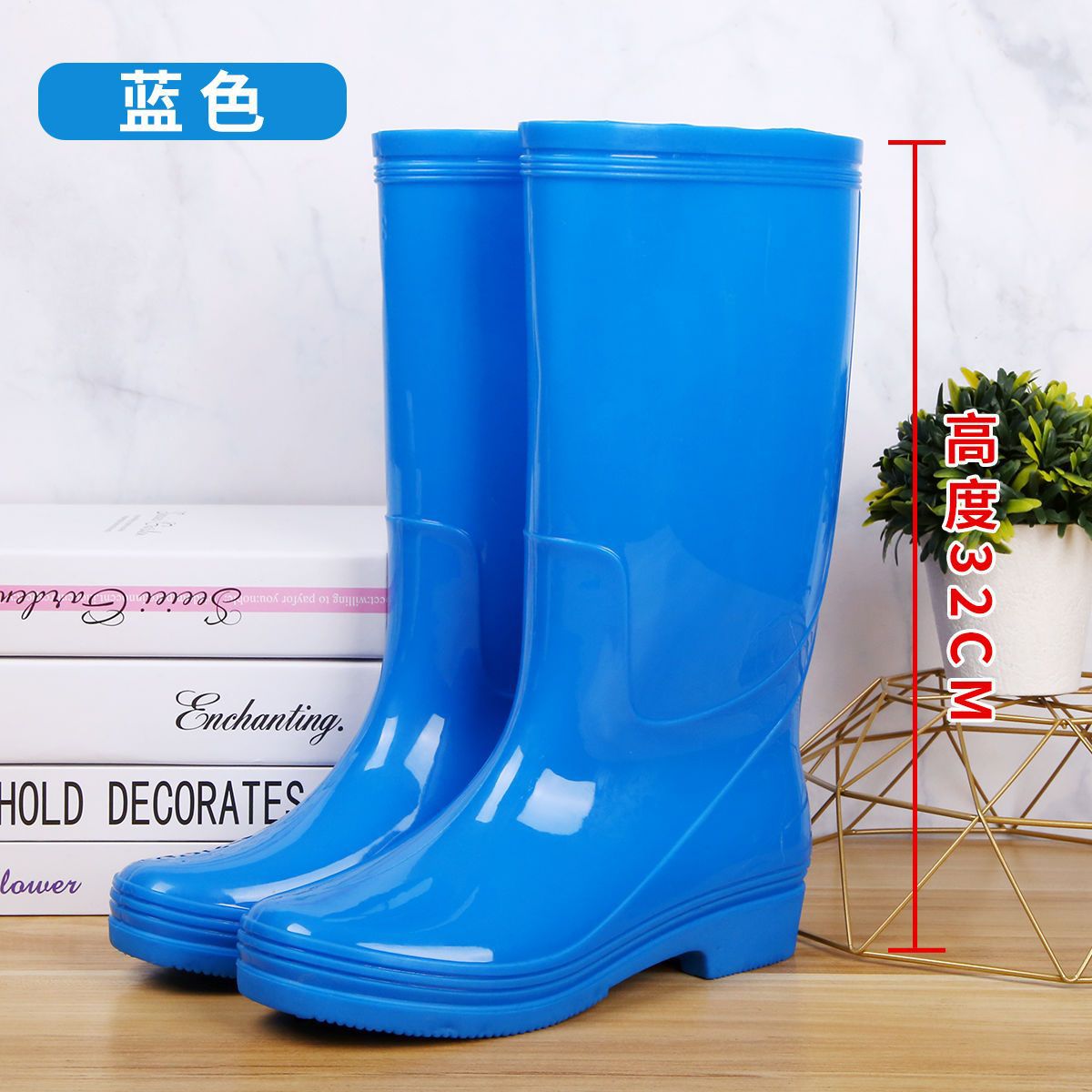 包邮高筒防滑雨鞋防水鞋果冻水桶雨靴胶鞋水靴套鞋女夏季成人时尚
