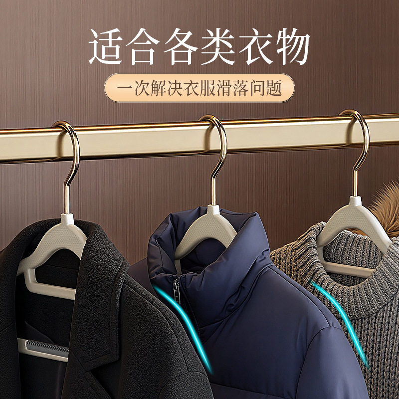 衣服架加粗加大家用省空间防滑无痕双位成人宽肩宿舍用学生晾晒架