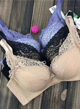 曼戴玛莉7027B蜂巢打孔杯透气不闷热深V型迷人曲线聚拢性感