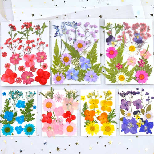 Цветочный камбоджийский сушеный цветочный мешок DIY Crystal Drop Glue, Знак книги цветов, цветочная сумка, материал для рисования цветов, настоящие каплы с сушкой десен