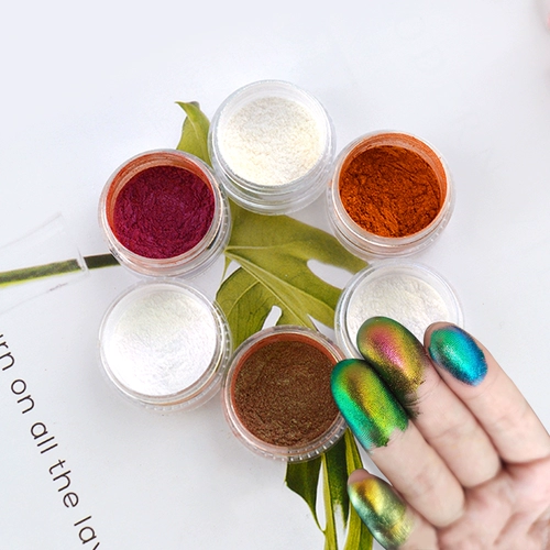 Цветочный камбоджийский DIY Donald Dragon Ball Powder Капля пигментов Ежегодно изменение хрустальной грязи Матери Порошок вентилятор вентилятор порошок тень порошок