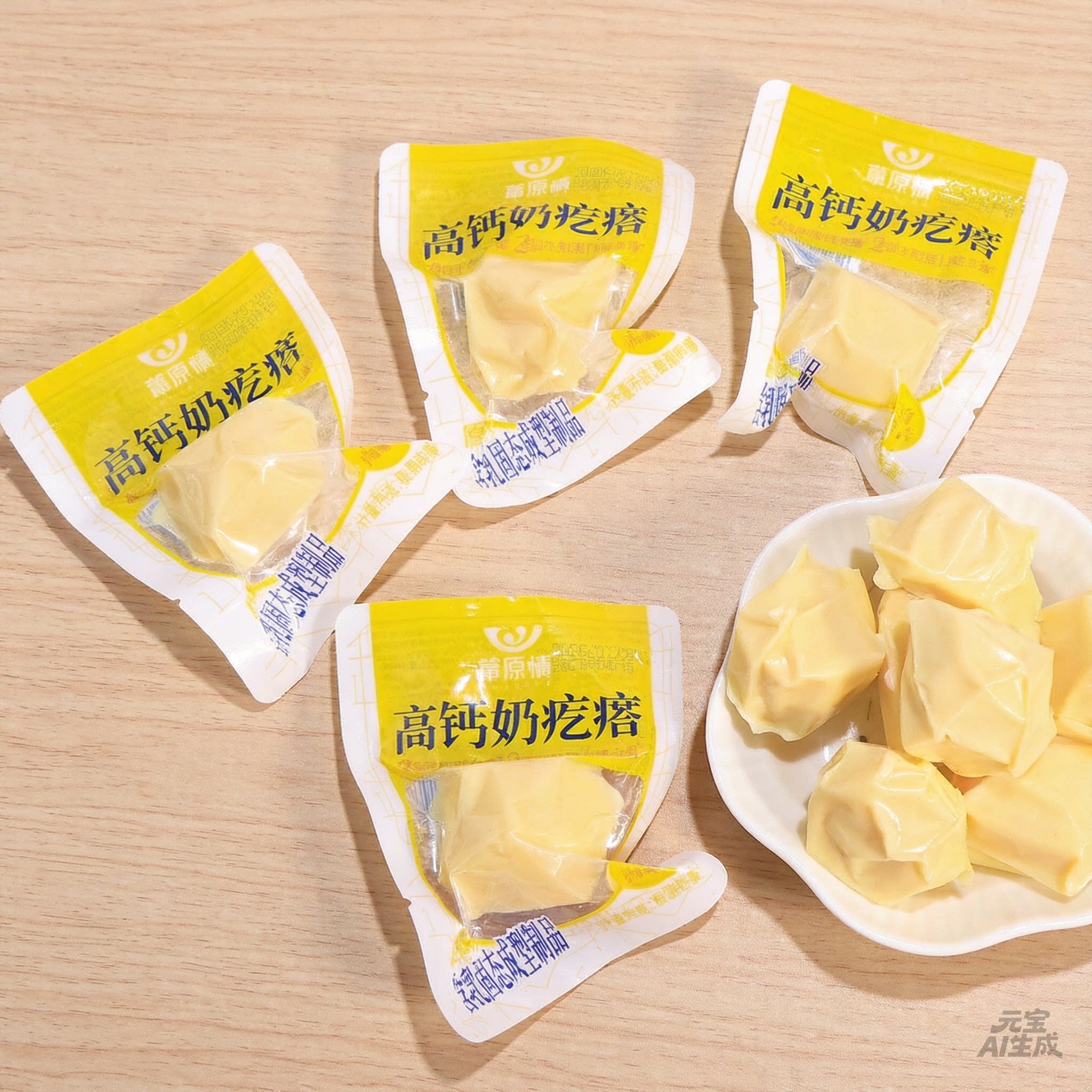 草原情高钙奶疙瘩独立小包装奶酪块儿童成人休闲零食奶制品图片