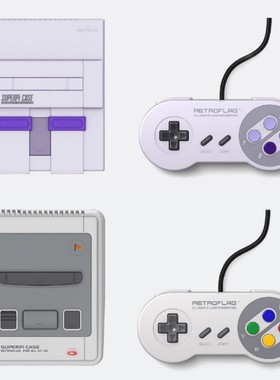 复古旗RetroflagSUPERPi-Case-U美版 Raspberry Pi盒子带有线手柄