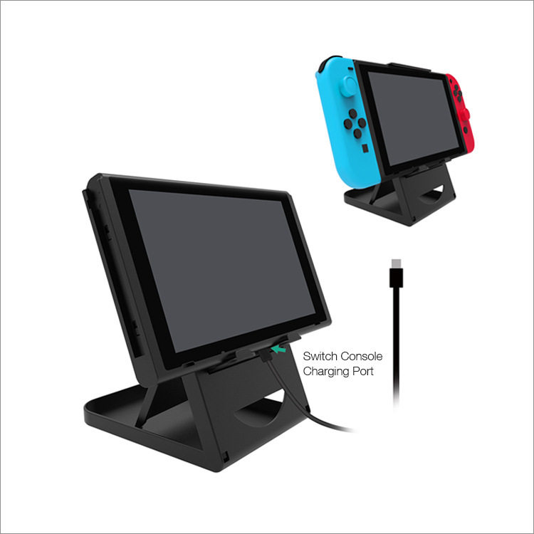 스위치 스탠드 스위치 호스트 데스크탑 스탠드 SWITCH 게임 콘솔 조정 가능한 스탠드 휴대용 및 접이식