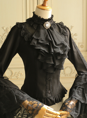 【FD原创设计】霍华德一世 姬袖立领修身衬衫 二团三色现货掉落