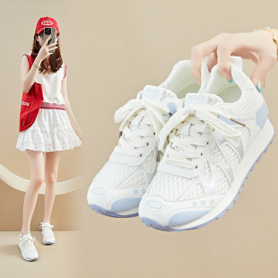 女2025夏季 老爹鞋 学生运动休闲网面透气jcf229 新款 内韩版
