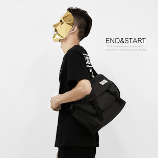 新款男士单肩包牛津布学生书包休闲斜挎包大容量男包潮牌