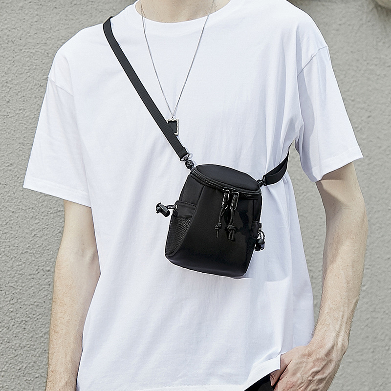 迷你单肩包钥匙包耳机包卡包手机包嘻哈挂包男士斜挎包小包零钱包