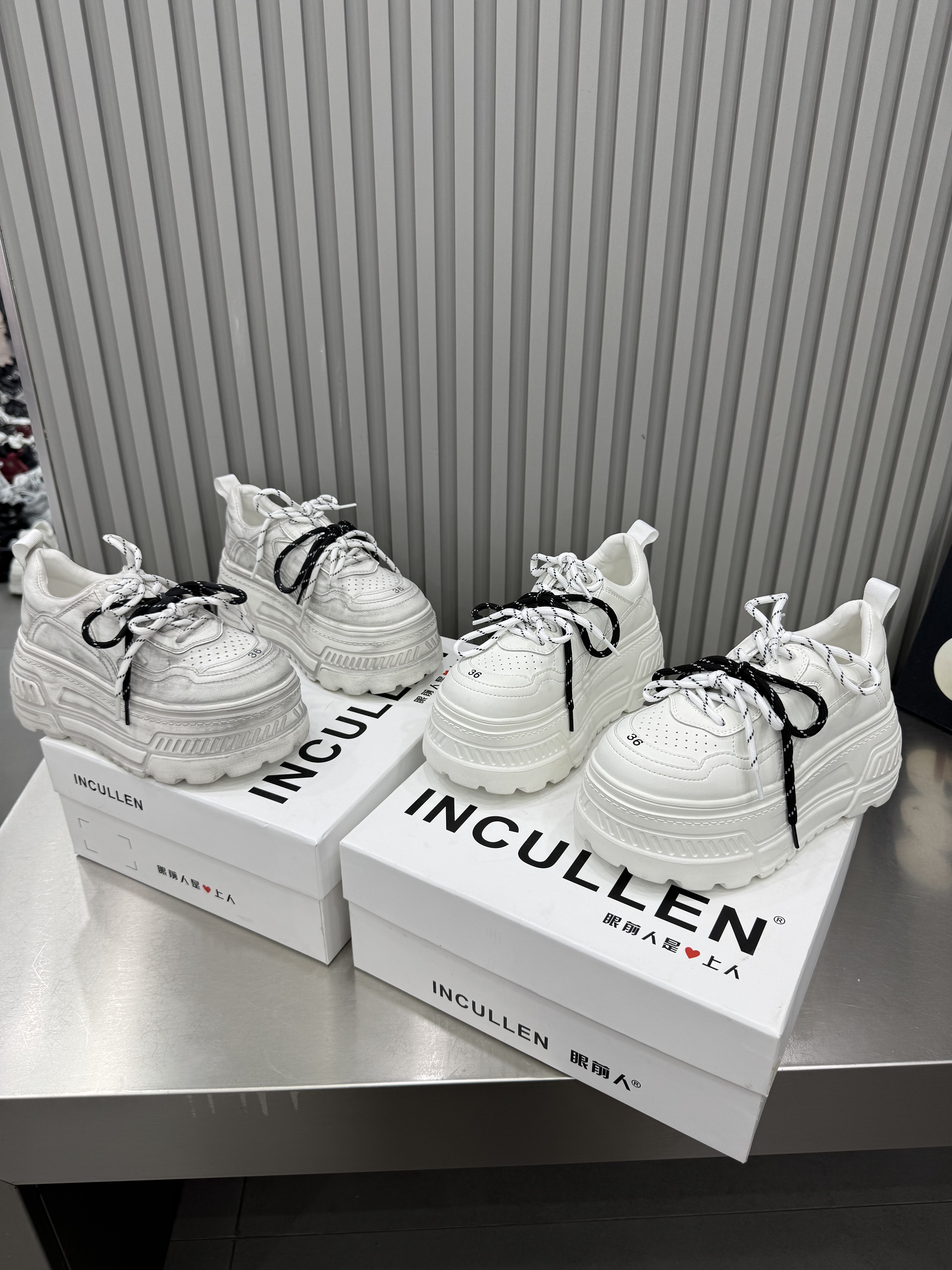 韩版厚底做旧小白鞋2026新款女休闲百搭单鞋女鞋时尚潮流女糖果色