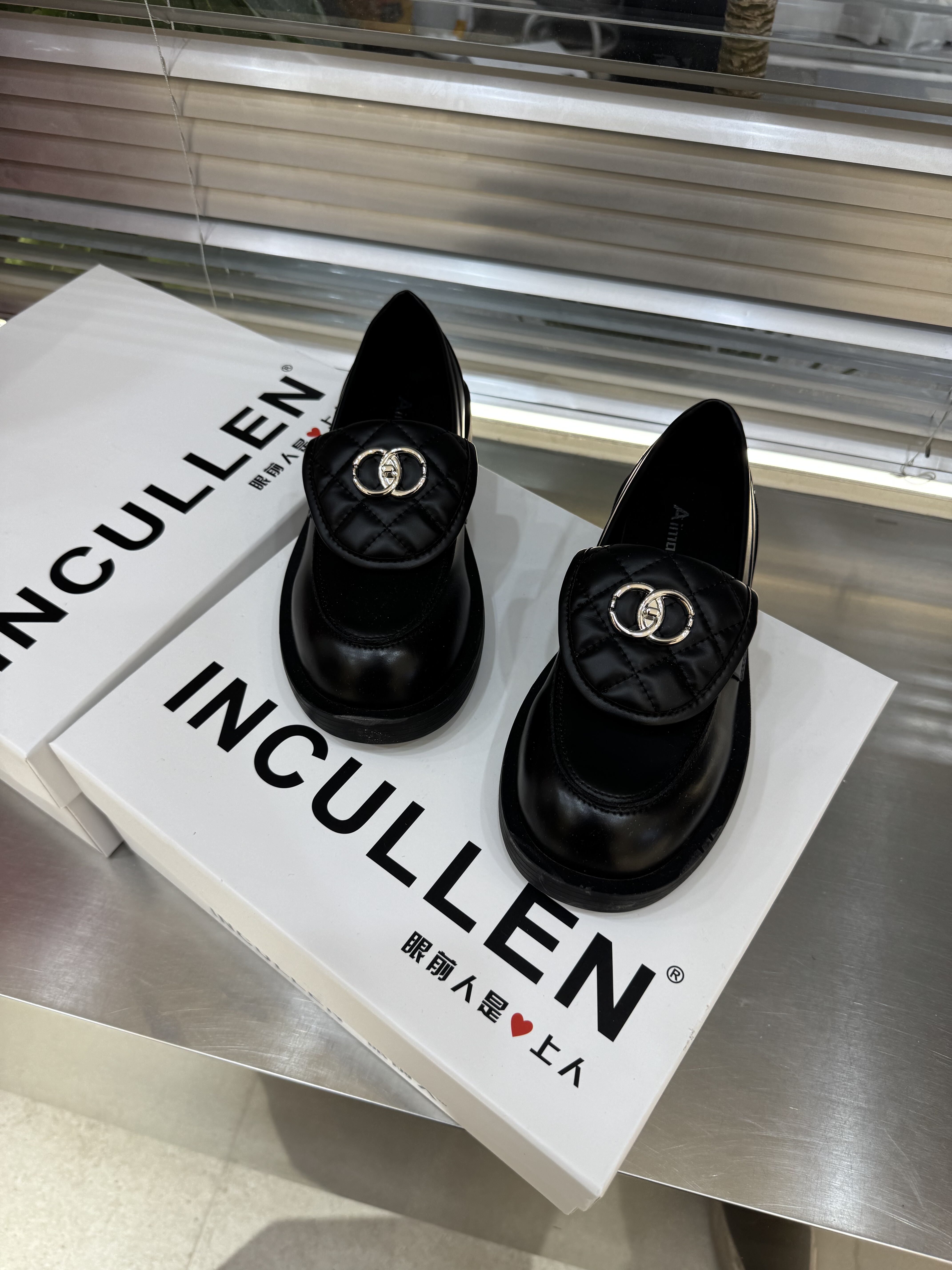 2026新款小香风菱格乐福鞋平底舒适好穿小香扣真皮百搭女单小皮鞋,女鞋,乐福鞋（豆豆鞋）,淘宝优惠券,粉丝福利购,淘宝优惠卷