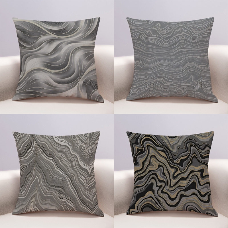 新中式线条棉麻抱枕现代简约沙发客厅办公室样板间腰枕套靠枕靠垫,居家布艺,靠垫/抱枕,淘宝优惠券,粉丝福利购,淘宝优惠卷