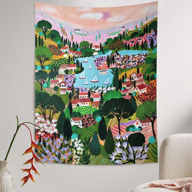 马蒂斯创意挂布油画风装饰背景布北欧ins风家居床头墙面小众挂毯,居家布艺,挂毯/壁毯,淘宝优惠券,粉丝福利购,淘宝优惠卷