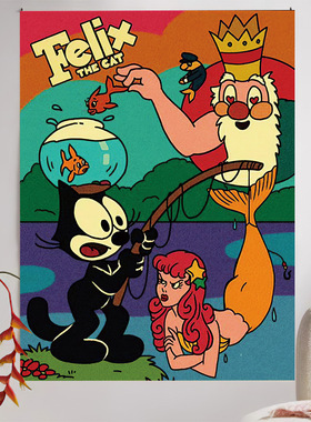 复古diss 尼公主米奇唐老鸭芝麻街背景布挂布挂毯客厅儿童房装饰