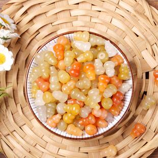 天然新疆黄龙玉通孔多宝多色小葫芦金丝玉diy手链项链饰品小配件