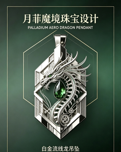 龙的传人吊坠私人订制一对一祖母绿珠宝设计款刻面定制
