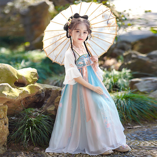 女童汉服连衣裙夏季2026新款