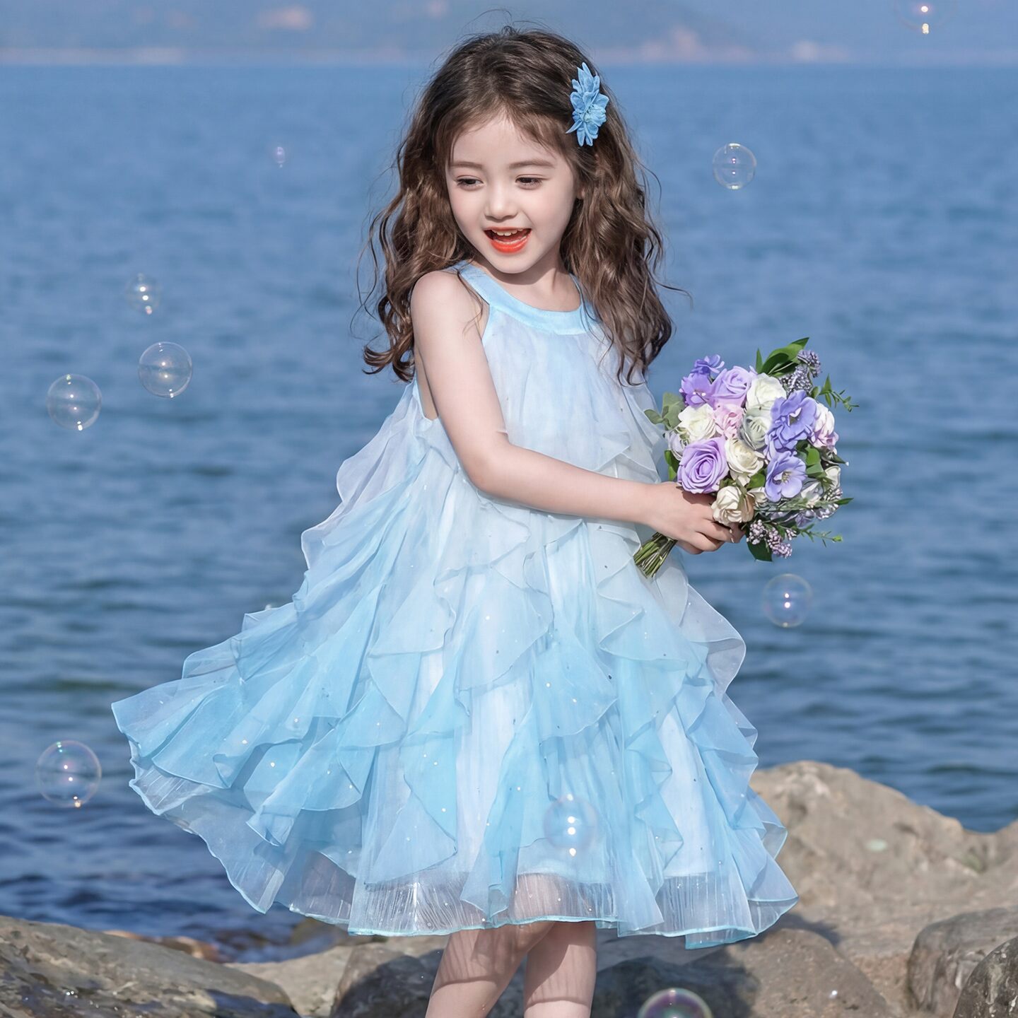 公主裙女童夏装连衣裙2026新款儿童背心裙纱裙度假裙子女孩吊带裙