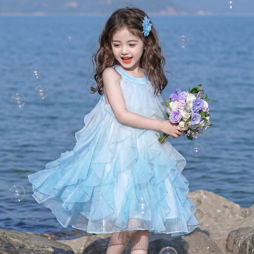 公主裙女童夏装连衣裙2026新款儿童背心裙纱裙度假裙子女孩吊带裙