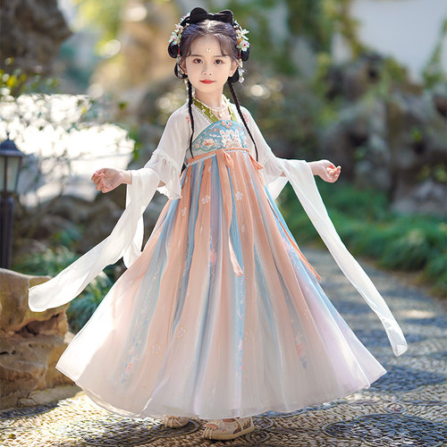 汉服女童夏季中国风连衣裙