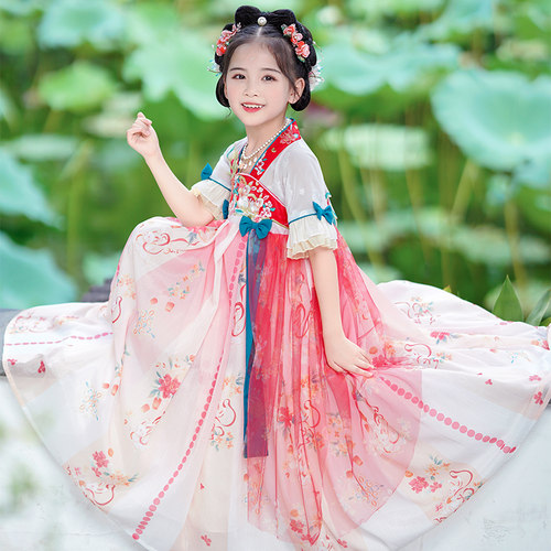 汉服女童古装中国风连衣裙