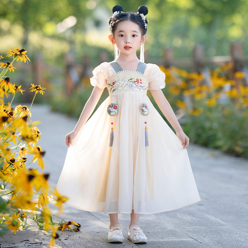 女童汉服连衣裙2026新款夏季裙子
