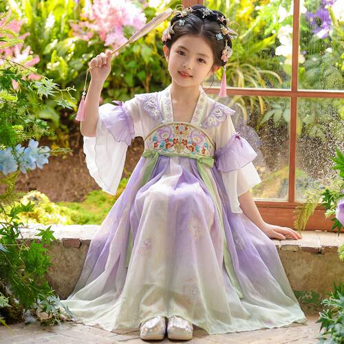 女童汉服公主裙夏季2026新款儿童国风连衣裙女孩日常可穿超仙古装