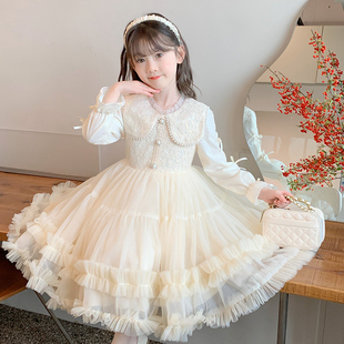 裙子小女孩洋气公主裙冬装 蓬蓬纱儿童冬季 女童连衣裙秋冬2026新款