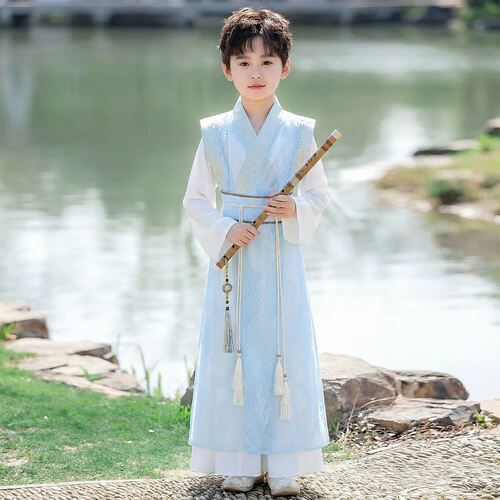 男童新中式汉服2026新款中国风唐装古风帅气公子侠客小少爷演出服