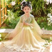 连衣裙儿童古风超仙公主裙 中国风小女孩古装 女童汉服春装 2026新款