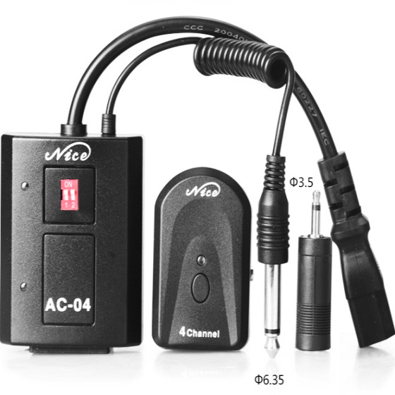 NiceFoto耐思AC-04A闪光灯引闪器四通道影室闪光灯无线遥控触发器