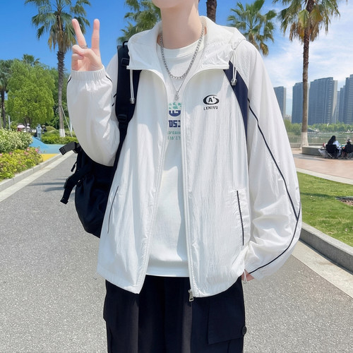 青少年户外防晒衣男夏季防紫外线透气外套皮肤衣初高中学生防晒服