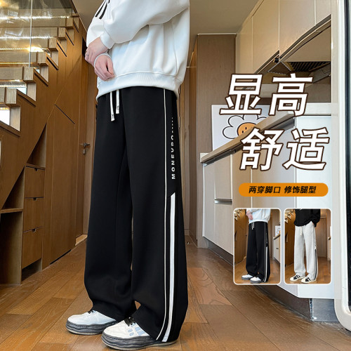 春秋季青少年长裤男2025新款裤子潮牌高中初中学生帅气大童运动裤