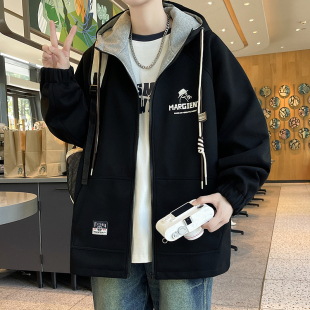 初中高中学生连帽外套13男孩14青少年春秋季棒球服1516岁大童夹克