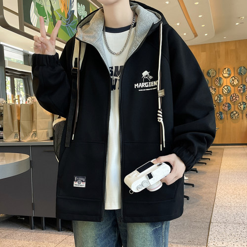 初中高中学生连帽外套13男孩14青少年春秋季棒球服1516岁大童夹克