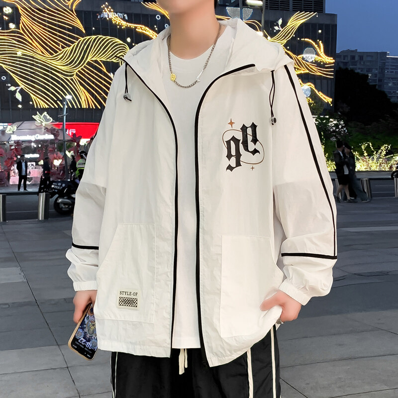 青少年防晒衣男士夏季轻薄速干皮肤衣外套初中学生透气户外防晒服