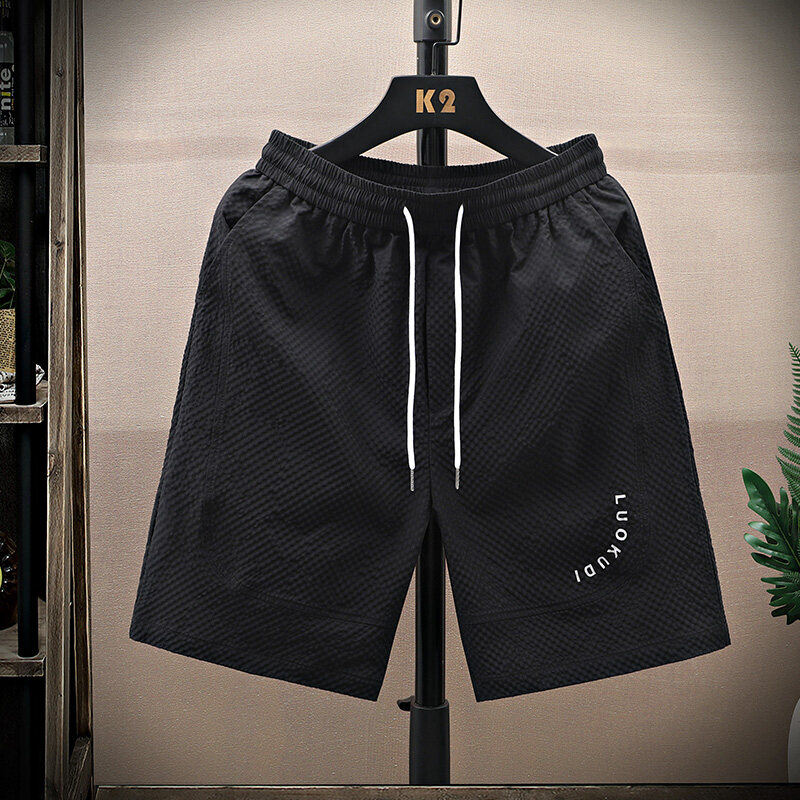 外穿短裤男士夏季薄款五分裤子2025新款潮流百搭速干休闲运动中裤