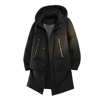 冬季中长款羽绒服男士2025新款爆款韩版潮休闲加厚白鸭绒防寒外套