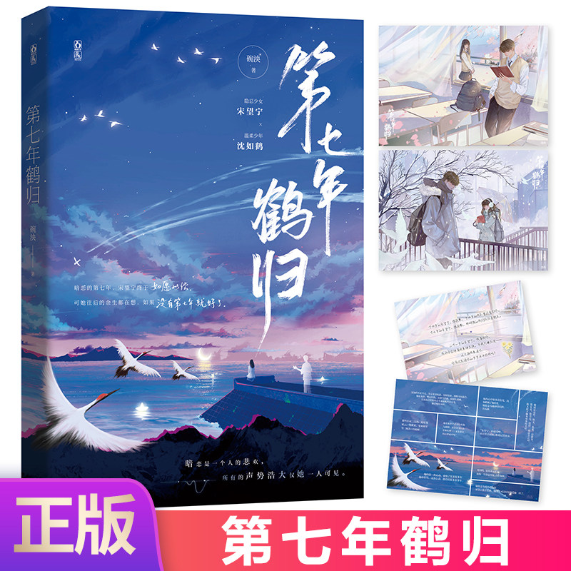 现货正版 第七年鹤归 碗泱著 隐忍少女 宋望宁×温柔少年 沈如鹤 青春