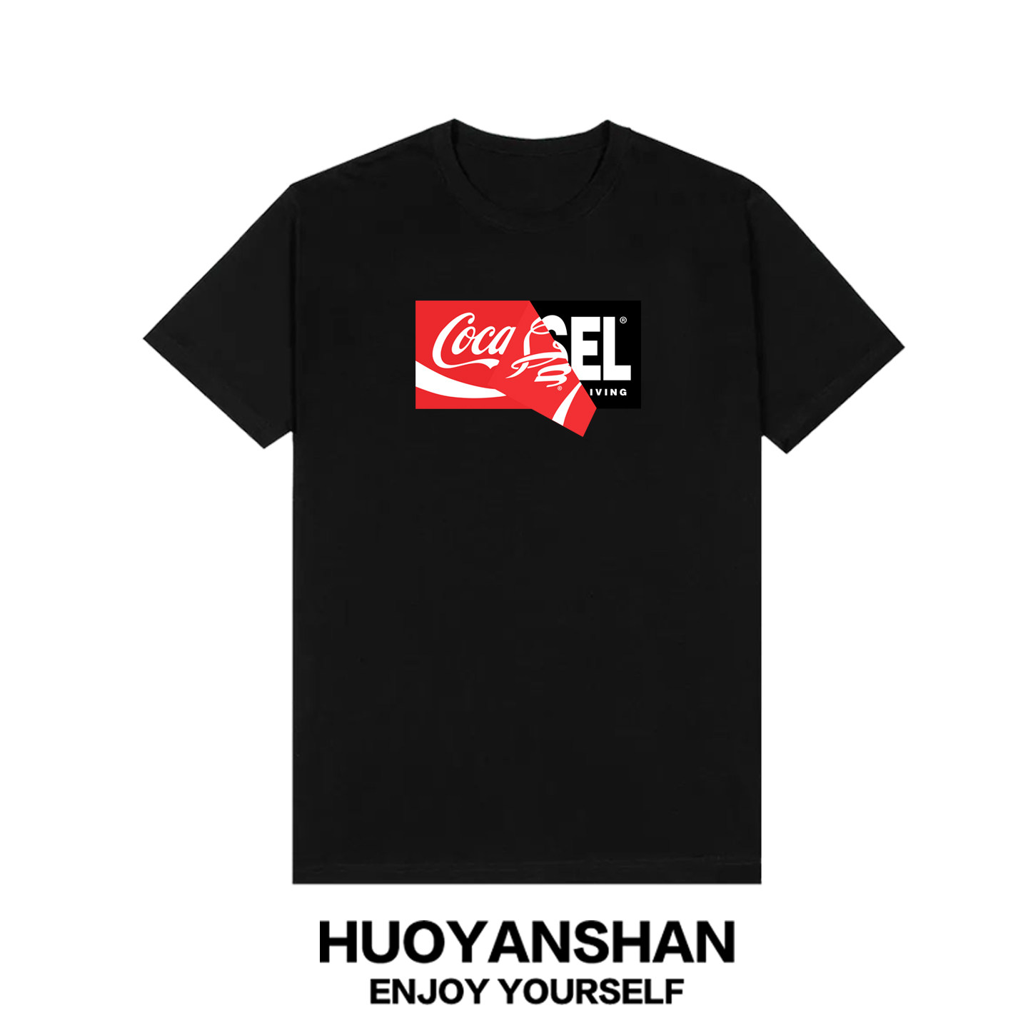 可口可乐短袖T恤男女联名coke世界杯纯棉宽松运动大码情侣半袖潮
